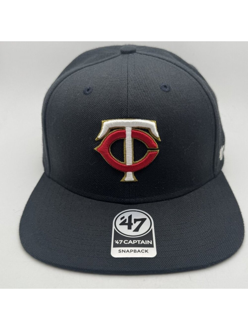 Minnesota Twins MLB American League Snapback Hat Black Captain OSFA 47 Brand